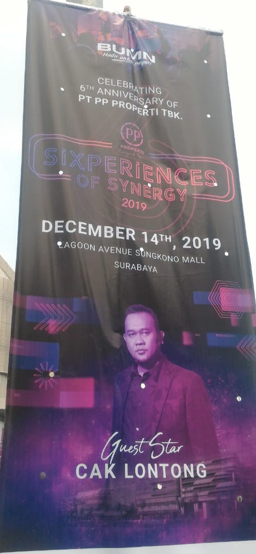 Celebrating 6Th Anniversary of PT PP Properti TBK, Guest Star Cak Lontong